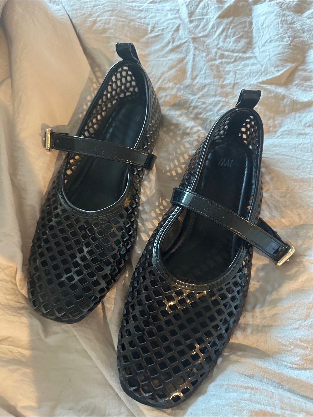 H&M Black Mary Jane Jelly Sandals